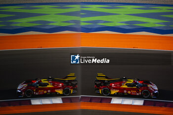 2024-03-01 - 51 PIER GUIDI Alessandro (ita), CALADO James (gbr), GIOVINAZZI Antonio (ita), Ferrari AF Corse, Ferrari 499P #51, Hypercar, action during the Qatar Airways Qatar 1812 KM, 1st round of the 2024 FIA World Endurance Championship, from February 29 to March 02, 2024 on the Losail International Circuit in Lusail, Qatar - FIA WEC - QATAR AIRWAYS QATAR 1812 KM - ENDURANCE - MOTORS