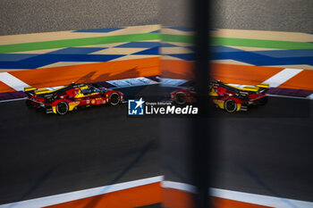 2024-03-01 - 51 PIER GUIDI Alessandro (ita), CALADO James (gbr), GIOVINAZZI Antonio (ita), Ferrari AF Corse, Ferrari 499P #51, Hypercar, action during the Qatar Airways Qatar 1812 KM, 1st round of the 2024 FIA World Endurance Championship, from February 29 to March 02, 2024 on the Losail International Circuit in Lusail, Qatar - FIA WEC - QATAR AIRWAYS QATAR 1812 KM - ENDURANCE - MOTORS