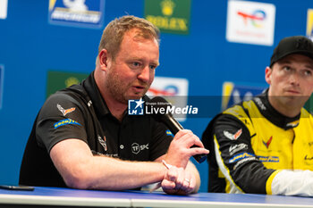 2024-03-01 - Press Conference, FERRIER Tom, TF Sport, portrait during the Qatar Airways Qatar 1812 KM, 1st round of the 2024 FIA World Endurance Championship, from February 29 to March 02, 2024 on the Losail International Circuit in Lusail, Qatar - FIA WEC - QATAR AIRWAYS QATAR 1812 KM - ENDURANCE - MOTORS