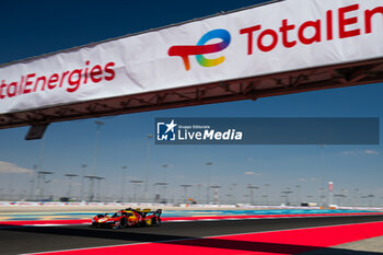 2024-03-01 - 51 PIER GUIDI Alessandro (ita), CALADO James (gbr), GIOVINAZZI Antonio (ita), Ferrari AF Corse, Ferrari 499P #51, Hypercar, action during the Qatar Airways Qatar 1812 KM, 1st round of the 2024 FIA World Endurance Championship, from February 29 to March 02, 2024 on the Losail International Circuit in Lusail, Qatar - FIA WEC - QATAR AIRWAYS QATAR 1812 KM - ENDURANCE - MOTORS