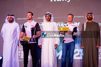 2024-03-02 - MARE Aaron (ZAF), Srg Motorsports, KTM 450 Rally Replica, FIM W2RC, FISCHER Wolfgang, Team Manager Hero Motorsport, portrait during the Prize Giving Ceremony of the 2024 Abu Dhabi Desert Challenge, on March 2, 2024 in Abu Dhabi, United Arab Emirates - W2RC - ABU DHABI DESERT CHALLENGE 2024 - ENDURANCE - MOTORS