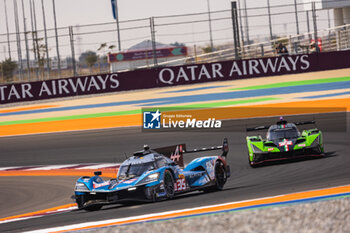 2024-03-02 - 35 MILESI Charles (fra), HABSBURG-LOTHRINGEN Ferdinand (aut), CHATIN Paul-Loup (fra), Alpine Endurance Team #35, Alpine A424, Hypercar, action 63 BORTOLOTTI Mirko (ita), MORTARA Edoardo (swi), KVYAT Daniil (ita), Lamborghini Iron Lynx, Lamborghini SC63 #63, Hypercar, action during the Qatar Airways Qatar 1812 KM, 1st round of the 2024 FIA World Endurance Championship, from February 29 to March 02, 2024 on the Losail International Circuit in Lusail, Qatar - FIA WEC - QATAR AIRWAYS QATAR 1812 KM - ENDURANCE - MOTORS