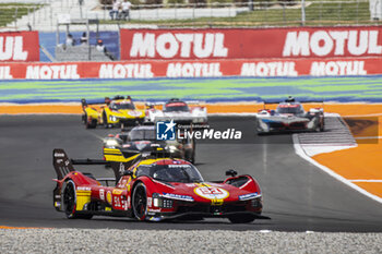 2024-03-02 - 51 PIER GUIDI Alessandro (ita), CALADO James (gbr), GIOVINAZZI Antonio (ita), Ferrari AF Corse, Ferrari 499P #51, action during the Qatar Airways Qatar 1812 KM, 1st round of the 2024 FIA World Endurance Championship, from February 29 to March 02, 2024 on the Losail International Circuit in Lusail, Qatar - FIA WEC - QATAR AIRWAYS QATAR 1812 KM - ENDURANCE - MOTORS