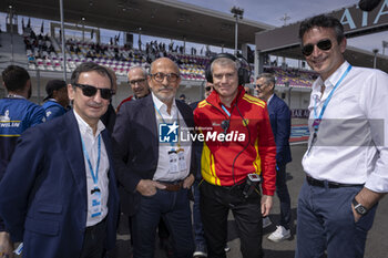 2024-03-02 - FILLON Pierre (fra), President of ACO, portrait MILLE Richard (fra), Président ot the FIA Endurance Commission, portrait COLETTA Antonello, Global Head of Ferrari Endurance & Corse Clienti, portrait GALLIERA Enrico CEO marketing during the Qatar Airways Qatar 1812 KM, 1st round of the 2024 FIA World Endurance Championship, from February 29 to March 02, 2024 on the Losail International Circuit in Lusail, Qatar - FIA WEC - QATAR AIRWAYS QATAR 1812 KM - ENDURANCE - MOTORS