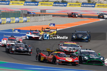 2024-03-02 - 51 PIER GUIDI Alessandro (ita), CALADO James (gbr), GIOVINAZZI Antonio (ita), Ferrari AF Corse, Ferrari 499P #51, Hypercar, action during the Qatar Airways Qatar 1812 KM, 1st round of the 2024 FIA World Endurance Championship, from February 29 to March 02, 2024 on the Losail International Circuit in Lusail, Qatar - FIA WEC - QATAR AIRWAYS QATAR 1812 KM - ENDURANCE - MOTORS