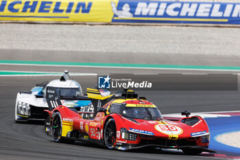 2024-03-02 - 50 FUOCO Antonio (ita), MOLINA Miguel (spa), NIELSEN Nicklas (dnk), Ferrari AF Corse, Ferrari 499P #50, Hypercar, action during the Qatar Airways Qatar 1812 KM, 1st round of the 2024 FIA World Endurance Championship, from February 29 to March 02, 2024 on the Losail International Circuit in Lusail, Qatar - FIA WEC - QATAR AIRWAYS QATAR 1812 KM - ENDURANCE - MOTORS