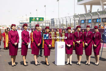 2024-03-02 - Qatar Airways, Fly attendant during the Qatar Airways Qatar 1812 KM, 1st round of the 2024 FIA World Endurance Championship, from February 29 to March 02, 2024 on the Losail International Circuit in Lusail, Qatar - FIA WEC - QATAR AIRWAYS QATAR 1812 KM - ENDURANCE - MOTORS