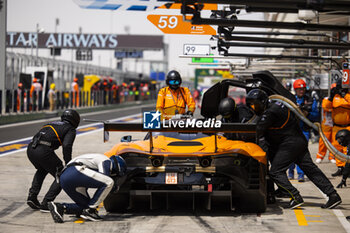 2024-03-02 - 59 SAUCY Grégoire (swi), COTTINGHAM James (gbr), COSTA Nicolas (bra), United Autosports, McLaren 720S GT3 Evo #59, LM GT3, pit stop during the Qatar Airways Qatar 1812 KM, 1st round of the 2024 FIA World Endurance Championship, from February 29 to March 02, 2024 on the Losail International Circuit in Lusail, Qatar - FIA WEC - QATAR AIRWAYS QATAR 1812 KM - ENDURANCE - MOTORS