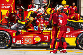 2024-03-02 - NIELSEN Nicklas (dnk), Ferrari AF Corse, Ferrari 499P, FUOCO Antonio (ita), Ferrari AF Corse, Ferrari 499P, portrait during the Qatar Airways Qatar 1812 KM, 1st round of the 2024 FIA World Endurance Championship, from February 29 to March 02, 2024 on the Losail International Circuit in Lusail, Qatar - FIA WEC - QATAR AIRWAYS QATAR 1812 KM - ENDURANCE - MOTORS