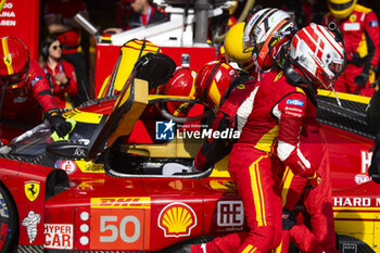 2024-03-02 - NIELSEN Nicklas (dnk), Ferrari AF Corse, Ferrari 499P, FUOCO Antonio (ita), Ferrari AF Corse, Ferrari 499P, portrait during the Qatar Airways Qatar 1812 KM, 1st round of the 2024 FIA World Endurance Championship, from February 29 to March 02, 2024 on the Losail International Circuit in Lusail, Qatar - FIA WEC - QATAR AIRWAYS QATAR 1812 KM - ENDURANCE - MOTORS