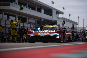 2024-03-02 - 50 FUOCO Antonio (ita), MOLINA Miguel (spa), NIELSEN Nicklas (dnk), Ferrari AF Corse, Ferrari 499P #50, Hypercar, grille de depart, starting grid during the Qatar Airways Qatar 1812 KM, 1st round of the 2024 FIA World Endurance Championship, from February 29 to March 02, 2024 on the Losail International Circuit in Lusail, Qatar - FIA WEC - QATAR AIRWAYS QATAR 1812 KM - ENDURANCE - MOTORS