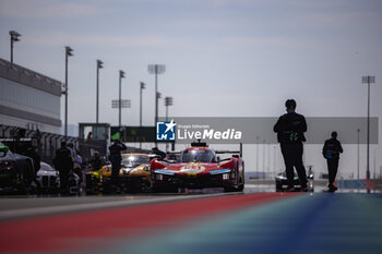 2024-03-02 - 51 PIER GUIDI Alessandro (ita), CALADO James (gbr), GIOVINAZZI Antonio (ita), Ferrari AF Corse, Ferrari 499P #51, Hypercar, grille de depart, starting grid during the Qatar Airways Qatar 1812 KM, 1st round of the 2024 FIA World Endurance Championship, from February 29 to March 02, 2024 on the Losail International Circuit in Lusail, Qatar - FIA WEC - QATAR AIRWAYS QATAR 1812 KM - ENDURANCE - MOTORS