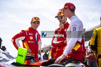 2024-03-02 - 51 PIER GUIDI Alessandro (ita), CALADO James (gbr), GIOVINAZZI Antonio (ita), Ferrari AF Corse, Ferrari 499P #51, Hypercar, portrait, grille de depart, starting grid during the Qatar Airways Qatar 1812 KM, 1st round of the 2024 FIA World Endurance Championship, from February 29 to March 02, 2024 on the Losail International Circuit in Lusail, Qatar - FIA WEC - QATAR AIRWAYS QATAR 1812 KM - ENDURANCE - MOTORS