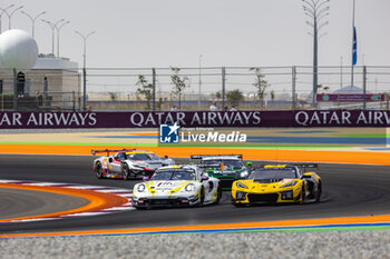 2024-03-02 - 92 MALYKHIN Aliaksandr (kna), STURM Joel (ger), BACHLER Klaus (aut), Manthey Purerxcing, Porsche 911 GT3 R #91, LM GT3, 81 EASTWOOD Charlie (irl), ANDRADE Rui (ang), VAN ROMPUY Tom (bel), TF Sport, Corvette Z06 GT3.R #81, LM GT3, action during the Qatar Airways Qatar 1812 KM, 1st round of the 2024 FIA World Endurance Championship, from February 29 to March 02, 2024 on the Losail International Circuit in Lusail, Qatar - FIA WEC - QATAR AIRWAYS QATAR 1812 KM - ENDURANCE - MOTORS