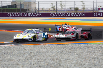 2024-03-02 - 92 MALYKHIN Aliaksandr (kna), STURM Joel (ger), BACHLER Klaus (aut), Manthey Purerxcing, Porsche 911 GT3 R #91, LM GT3, 06 ESTRE Kevin (fra), LOTTERER André (ger), VANTHOOR Laurens (bel), Porsche Penske Motorsport, Porsche 963 #06, Hypercar, 11 VERNAY Jean-Karl (fra), SERRAVALLE Antonio (can), BENNETT Carl (tha), Isotta Fraschini, Isotta Fraschini Tipo6-C #11, Hypercar, action during the Qatar Airways Qatar 1812 KM, 1st round of the 2024 FIA World Endurance Championship, from February 29 to March 02, 2024 on the Losail International Circuit in Lusail, Qatar - FIA WEC - QATAR AIRWAYS QATAR 1812 KM - ENDURANCE - MOTORS