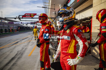 2024-03-02 - PIER GUIDI Alessandro (ita), Ferrari AF Corse, Ferrari 499P, portrait, pitstop, arrêt aux stands, ambiance during the Qatar Airways Qatar 1812 KM, 1st round of the 2024 FIA World Endurance Championship, from February 29 to March 02, 2024 on the Losail International Circuit in Lusail, Qatar - FIA WEC - QATAR AIRWAYS QATAR 1812 KM - ENDURANCE - MOTORS