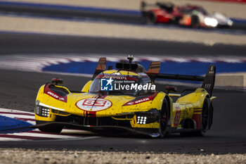 2024-03-02 - 83 KUBICA Robert (pol), SHWARTZMAN Robert (isr), YE Yifei (chn), AF Corse, Ferrari 499P #83, Hypercar, action during the Qatar Airways Qatar 1812 KM, 1st round of the 2024 FIA World Endurance Championship, from February 29 to March 02, 2024 on the Losail International Circuit in Lusail, Qatar - FIA WEC - QATAR AIRWAYS QATAR 1812 KM - ENDURANCE - MOTORS