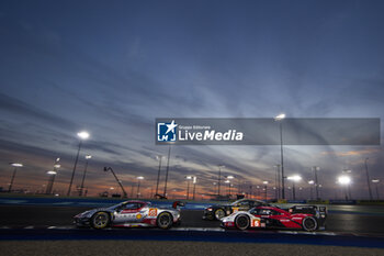 2024-03-02 - 05 CAMPBELL Matt (aus), CHRISTENSEN Michael (dnk), MAKOWIECKI Frédéric (fra), Porsche Penske Motorsport, Porsche 963 #05, Hypercar, 55 HERIAU François (fra), MANN Simon (usa), ROVERA Alessio (ita), Vista AF Corse, Ferrari 296 GT3 #55, LM GT3, action during the Qatar Airways Qatar 1812 KM, 1st round of the 2024 FIA World Endurance Championship, from February 29 to March 02, 2024 on the Losail International Circuit in Lusail, Qatar - FIA WEC - QATAR AIRWAYS QATAR 1812 KM - ENDURANCE - MOTORS