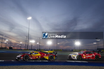 2024-03-02 - 50 FUOCO Antonio (ita), MOLINA Miguel (spa), NIELSEN Nicklas (dnk), Ferrari AF Corse, Ferrari 499P #50, Hypercar, action during the Qatar Airways Qatar 1812 KM, 1st round of the 2024 FIA World Endurance Championship, from February 29 to March 02, 2024 on the Losail International Circuit in Lusail, Qatar - FIA WEC - QATAR AIRWAYS QATAR 1812 KM - ENDURANCE - MOTORS