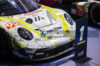 2024-03-02 - 91 LIETZ Richard (aut), SCHURING Morris (nld), SHAHIN Yasser (aus), Manthey EMA, Porsche 911 GT3 R #91, LM GT3, Winning car during the Qatar Airways Qatar 1812 KM, 1st round of the 2024 FIA World Endurance Championship, from February 29 to March 02, 2024 on the Losail International Circuit in Lusail, Qatar - FIA WEC - QATAR AIRWAYS QATAR 1812 KM - ENDURANCE - MOTORS