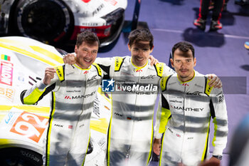 2024-03-02 - BACHLER Klaus (aut), Manthey Purerxcing, Porsche 911 GT3 R, portrait, MALYKHIN Aliaksandr (kna), Manthey Purerxcing, Porsche 911 GT3 R, portrait, STURM Joel (ger), Manthey Purerxcing, Porsche 911 GT3 R, portrait during the Qatar Airways Qatar 1812 KM, 1st round of the 2024 FIA World Endurance Championship, from February 29 to March 02, 2024 on the Losail International Circuit in Lusail, Qatar - FIA WEC - QATAR AIRWAYS QATAR 1812 KM - ENDURANCE - MOTORS