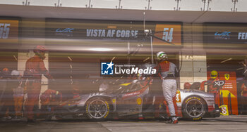 2024-03-02 - 54 FLOHR Thomas (swi), CASTELLACCI Francesco (ita), RIGON Davide (ita), Vista AF Corse, Ferrari 296 GT3 #54, pitlane, during the Qatar Airways Qatar 1812 KM, 1st round of the 2024 FIA World Endurance Championship, from February 29 to March 02, 2024 on the Losail International Circuit in Lusail, Qatar - FIA WEC - QATAR AIRWAYS QATAR 1812 KM - ENDURANCE - MOTORS