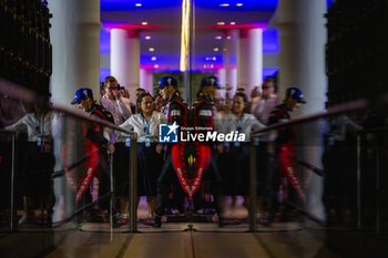 2024-03-02 - ESTRE Kevin (fra), Porsche Penske Motorsport, Porsche 963, VANTHOOR Laurens (bel), Porsche Penske Motorsport, Porsche 936, podium, portrait during the Qatar Airways Qatar 1812 KM, 1st round of the 2024 FIA World Endurance Championship, from February 29 to March 02, 2024 on the Losail International Circuit in Lusail, Qatar - FIA WEC - QATAR AIRWAYS QATAR 1812 KM - ENDURANCE - MOTORS