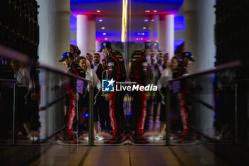 2024-03-02 - LOTTERER André (ger), Porsche Penske Motorsport, Porsche 936, ESTRE Kevin (fra), Porsche Penske Motorsport, Porsche 963, podium, portrait during the Qatar Airways Qatar 1812 KM, 1st round of the 2024 FIA World Endurance Championship, from February 29 to March 02, 2024 on the Losail International Circuit in Lusail, Qatar - FIA WEC - QATAR AIRWAYS QATAR 1812 KM - ENDURANCE - MOTORS