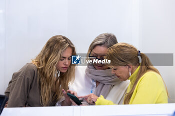 2024-03-02 - Laila Hasanovic, model and girlfriend of SCHUMACHER Mick (ger), Alpine Endurance Team, Alpine A424, portrait, Sabine Kehm, manager and Corinna SCHUMACHER, mother of Mick SCHUMACHER during the Qatar Airways Qatar 1812 KM, 1st round of the 2024 FIA World Endurance Championship, from February 29 to March 02, 2024 on the Losail International Circuit in Lusail, Qatar - FIA WEC - QATAR AIRWAYS QATAR 1812 KM - ENDURANCE - MOTORS