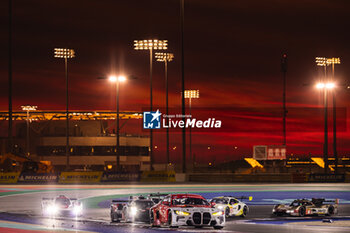 2024-03-02 - 31 FARFUS Augusto (bra), GELAEL Sean (ind), LEUNG Darren (gbr), Team WRT, BMW M4 GT3 #31, LM GT3, action 07 CONWAY Mike (gbr), KOBAYASHI Kamui (jpn), DE VRIES Nyck (nld), Toyota Gazoo Racing, Toyota GR010 - Hybrid #07, Hypercar, action 05 CAMPBELL Matt (aus), CHRISTENSEN Michael (dnk), MAKOWIECKI Frédéric (fra), Porsche Penske Motorsport, Porsche 963 #05, Hypercar, action 12 STEVENS Will (gbr), NATO Norman (fra), ILOTT Callum (gbr), Hertz Team Jota, Porsche 963 #12, Hypercar, action during the Qatar Airways Qatar 1812 KM, 1st round of the 2024 FIA World Endurance Championship, from February 29 to March 02, 2024 on the Losail International Circuit in Lusail, Qatar - FIA WEC - QATAR AIRWAYS QATAR 1812 KM - ENDURANCE - MOTORS