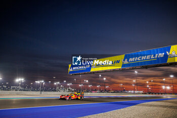 2024-03-02 - 50 FUOCO Antonio (ita), MOLINA Miguel (spa), NIELSEN Nicklas (dnk), Ferrari AF Corse, Ferrari 499P #50, Hypercar, action during the Qatar Airways Qatar 1812 KM, 1st round of the 2024 FIA World Endurance Championship, from February 29 to March 02, 2024 on the Losail International Circuit in Lusail, Qatar - FIA WEC - QATAR AIRWAYS QATAR 1812 KM - ENDURANCE - MOTORS