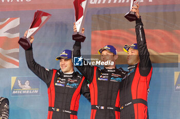 2024-03-02 - podium, portrait, during the Qatar Airways Qatar 1812 KM, 1st round of the 2024 FIA World Endurance Championship, from February 29 to March 02, 2024 on the Losail International Circuit in Lusail, Qatar - FIA WEC - QATAR AIRWAYS QATAR 1812 KM - ENDURANCE - MOTORS