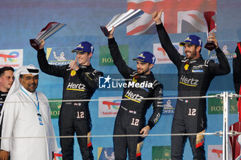 2024-03-02 - podium, portrait, during the Qatar Airways Qatar 1812 KM, 1st round of the 2024 FIA World Endurance Championship, from February 29 to March 02, 2024 on the Losail International Circuit in Lusail, Qatar - FIA WEC - QATAR AIRWAYS QATAR 1812 KM - ENDURANCE - MOTORS