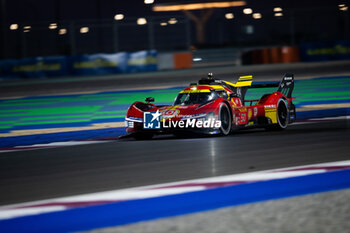 2024-03-02 - 50 FUOCO Antonio (ita), MOLINA Miguel (spa), NIELSEN Nicklas (dnk), Ferrari AF Corse, Ferrari 499P #50, action during the Qatar Airways Qatar 1812 KM, 1st round of the 2024 FIA World Endurance Championship, from February 29 to March 02, 2024 on the Losail International Circuit in Lusail, Qatar - FIA WEC - QATAR AIRWAYS QATAR 1812 KM - ENDURANCE - MOTORS