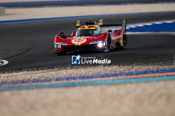 2024-03-02 - 50 FUOCO Antonio (ita), MOLINA Miguel (spa), NIELSEN Nicklas (dnk), Ferrari AF Corse, Ferrari 499P #50, action during the Qatar Airways Qatar 1812 KM, 1st round of the 2024 FIA World Endurance Championship, from February 29 to March 02, 2024 on the Losail International Circuit in Lusail, Qatar - FIA WEC - QATAR AIRWAYS QATAR 1812 KM - ENDURANCE - MOTORS