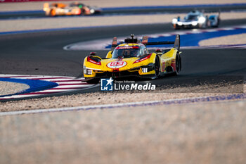 2024-03-02 - 83 KUBICA Robert (pol), SHWARTZMAN Robert (isr), YE Yifei (chn), AF Corse, Ferrari 499P #83, action during the Qatar Airways Qatar 1812 KM, 1st round of the 2024 FIA World Endurance Championship, from February 29 to March 02, 2024 on the Losail International Circuit in Lusail, Qatar - FIA WEC - QATAR AIRWAYS QATAR 1812 KM - ENDURANCE - MOTORS