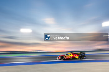 2024-03-02 - 51 PIER GUIDI Alessandro (ita), CALADO James (gbr), GIOVINAZZI Antonio (ita), Ferrari AF Corse, Ferrari 499P #51, action during the Qatar Airways Qatar 1812 KM, 1st round of the 2024 FIA World Endurance Championship, from February 29 to March 02, 2024 on the Losail International Circuit in Lusail, Qatar - FIA WEC - QATAR AIRWAYS QATAR 1812 KM - ENDURANCE - MOTORS