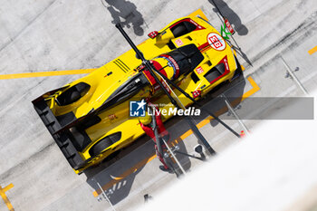 2024-03-02 - 83 KUBICA Robert (pol), SHWARTZMAN Robert (isr), YE Yifei (chn), AF Corse, Ferrari 499P #83, refueling during the Qatar Airways Qatar 1812 KM, 1st round of the 2024 FIA World Endurance Championship, from February 29 to March 02, 2024 on the Losail International Circuit in Lusail, Qatar - FIA WEC - QATAR AIRWAYS QATAR 1812 KM - ENDURANCE - MOTORS