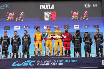 2024-04-21 - Celebrating The Final Podium,During Fia World Endurance Championship WEC 6 Hours Of Imola Italy 2024 21 April , Imola , Italy - FIA WORLD ENDURANCE  CHAMPIONSHIP WEC 6 HOURS OF IMOLA  ITALY 2024  - ENDURANCE - MOTORS
