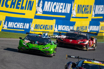 2024-09-29 - Hiroshi HAMAGUCHI (JPN),Axcil JEFFERIES (ZWE),Andrea CALDARELLI (MCO) of a team IRON LYNX on a Lamborghini Huracan LMGT3 Evo2 during a race of ELMS in Mugello - ELMS - 4 HOURS OF MUGELLO - ENDURANCE - MOTORS