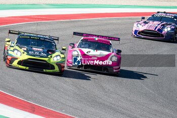 2024-09-29 - Derek DEBOER (USA),Casper STEVENSON (GBR),Valentin HASSE CLOT (FRA) of a team RACING SPIRIT OF LEMAN on a Aston Martin Vantage AMR LMGT3 during a race of ELMS in Mugello - ELMS - 4 HOURS OF MUGELLO - ENDURANCE - MOTORS