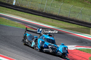 2024-09-29 - Kriton LENTOUDIS (GRC),Richard BRADLEY (GBR),Alex QUINN (GBR) of team ALGARVE PRO RACING on a Oreca 07 - Gibson , during a race of ELMS in Mugello - ELMS - 4 HOURS OF MUGELLO - ENDURANCE - MOTORS