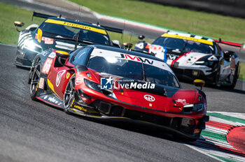 2024-09-29 - Scott NOBLE (USA),Jason HART (USA),Ben TUCK (GBR) of a team JMW MOTORSPORT on a Ferrari 296 LMGT3 , during a race of ELMS in Mugello - ELMS - 4 HOURS OF MUGELLO - ENDURANCE - MOTORS