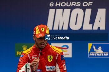 2024-04-20 - FERRARI AF CORSE (ITA), Ferrari 499P - Antonio Fuoco (ITA), during press conference of the during the 6 Hours of Imola, 2nd round of the 2024 FIA World Endurance Championship, at International Circuit Enzo and Dino Ferrari, Imola, Italy on April 20, 2024
 - WEC - 6 HOURS OF IMOLA QUALIFYING RACE - ENDURANCE - MOTORS