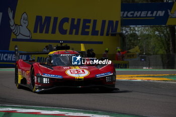 2024-04-19 - N° 51 FERRARI AF CORSE -ITA- Ferrari 499P - HY - WEC - 6 HOURS OF IMOLA - ENDURANCE - MOTORS