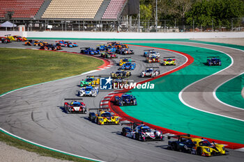 2024-04-13 - start of the race, depart, during the 1st round of the 2024 Michelin Le Mans Cup on the Circuit de Barcelona-Catalunya from April 12 to 14, 2024 in Montmelo, Spain - AUTO - MLC 2024 - BARCELONA - ENDURANCE - MOTORS