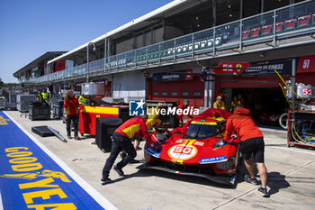 2024-04-16 - 50 FUOCO Antonio (ita), MOLINA Miguel (spa), NIELSEN Nicklas (dnk), Ferrari AF Corse, Ferrari 499P #50, Hypercar, ambiance during the 2024 6 Hours of Imola, 2nd round of the 2024 FIA World Endurance Championship, from April 18 to 21, 2024 on the Autodromo Internazionale Enzo e Dino Ferrari in Imola, Qatar - FIA WEC - 6 HOURS OF IMOLA 2024 - ENDURANCE - MOTORS