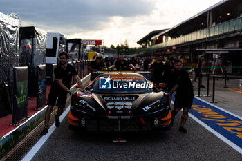 2024-04-17 - 59 SAUCY Grégoire (swi), COTTINGHAM James (gbr), COSTA Nicolas (bra), United Autosports, McLaren 720S GT3 Evo #59, LM GT3, pitlane, during the 2024 6 Hours of Imola, 2nd round of the 2024 FIA World Endurance Championship, from April 18 to 21, 2024 on the Autodromo Internazionale Enzo e Dino Ferrari in Imola, Qatar - FIA WEC - 6 HOURS OF IMOLA 2024 - ENDURANCE - MOTORS