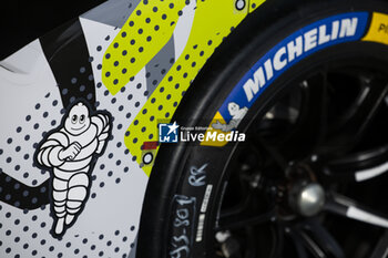 2024-04-18 - Michelin, Peugeot 9x8 detail during the 2024 6 Hours of Imola, 2nd round of the 2024 FIA World Endurance Championship, from April 18 to 21, 2024 on the Autodromo Internazionale Enzo e Dino Ferrari in Imola, Qatar - FIA WEC - 6 HOURS OF IMOLA 2024 - ENDURANCE - MOTORS