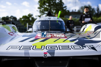 2024-04-18 - Peugeot 9x8 detail during the 2024 6 Hours of Imola, 2nd round of the 2024 FIA World Endurance Championship, from April 18 to 21, 2024 on the Autodromo Internazionale Enzo e Dino Ferrari in Imola, Qatar - FIA WEC - 6 HOURS OF IMOLA 2024 - ENDURANCE - MOTORS